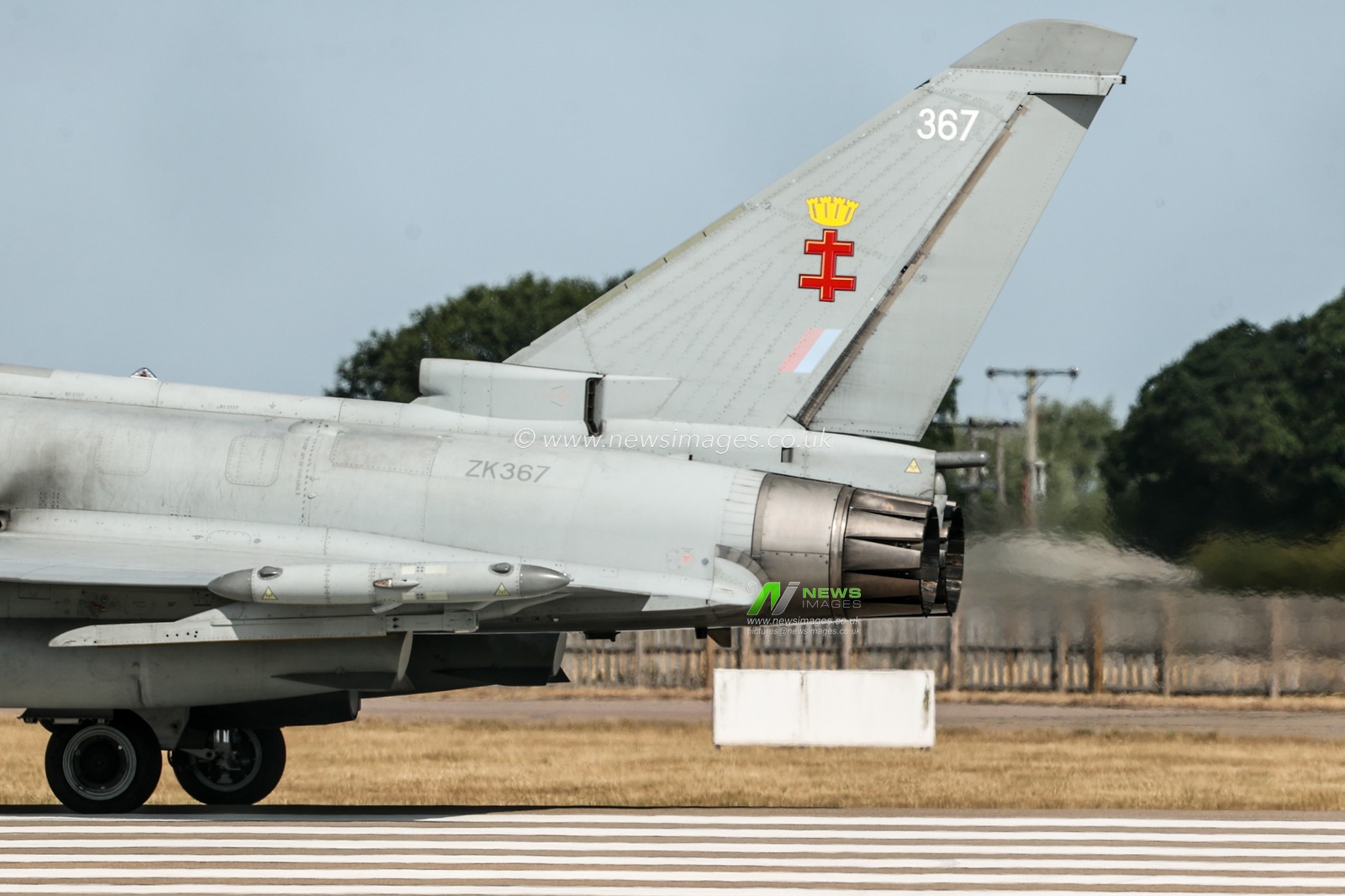 Eurofighter Typhoons taking off from RAF Coningsby, Coningsby, United Kingdom on 20 July 2026

(Photo by Alfie Cosgrove/News Images)