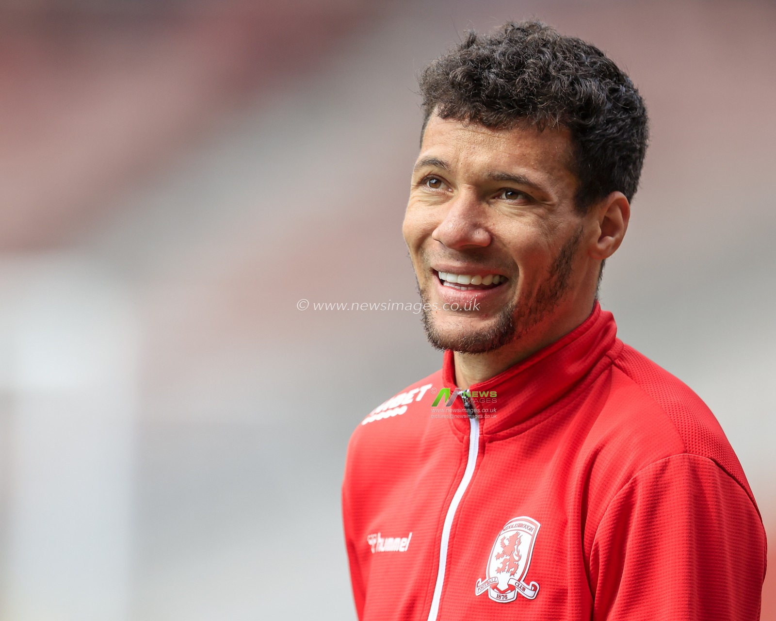Marvin Johnson #3 of Middlesbrough during the pre-game warmup