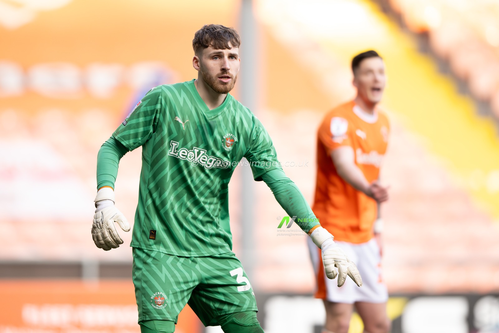 Daniel Grimshaw of Blackpool during the Sky Bet League 1 match Blackpool vs Portsmouth at Bloomfield Road, Blackpool, United Kingdom, 9th March 2024

(Photo by Ashley Crowden/News Images)