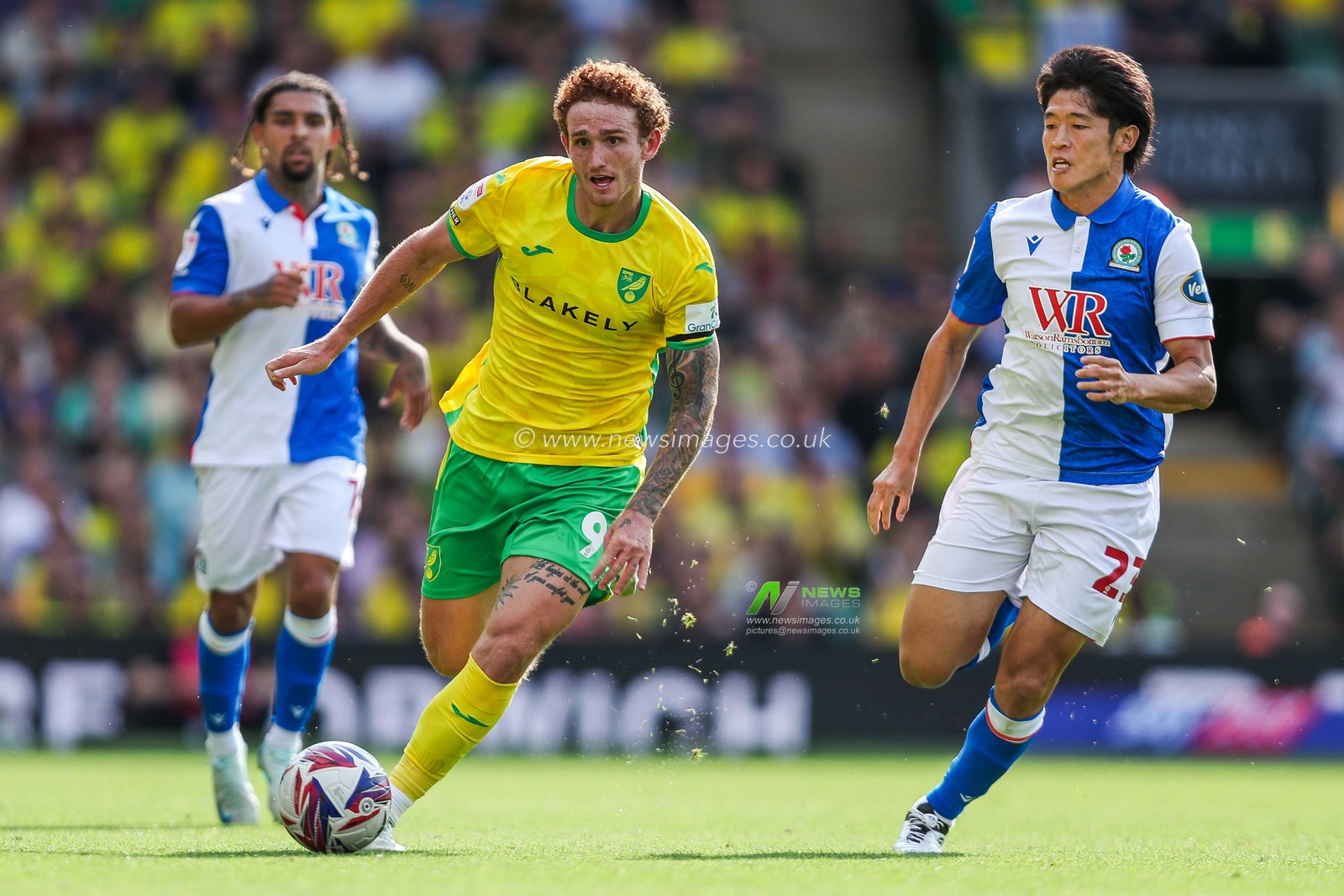during the Sky Bet Championship match Norwich City vs Blackburn Rovers at Carrow Road, Norwich, United Kingdom, 17th August 2024

(Photo by Izzy Poles/News Images)