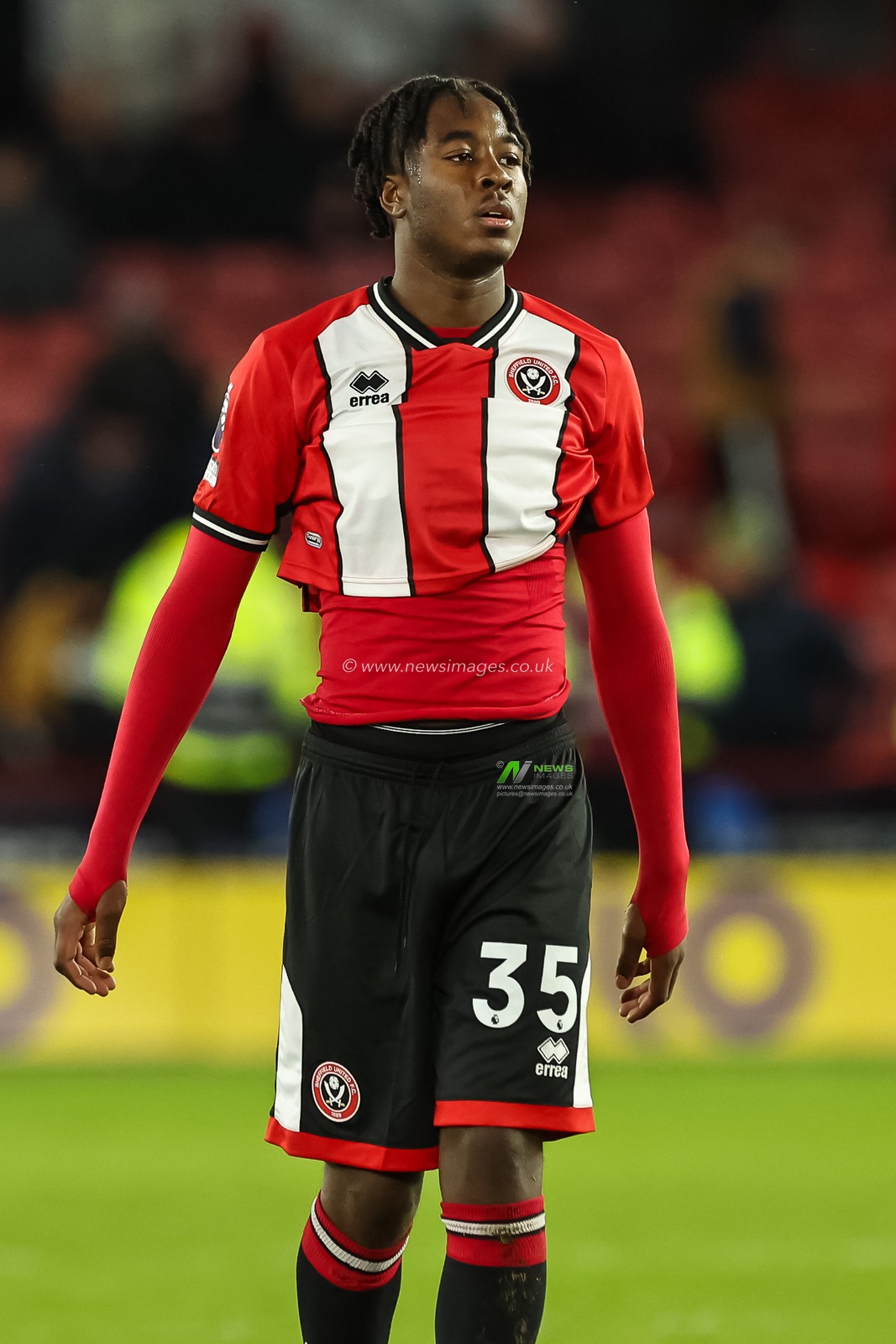 Andre Brooks of Sheffield United during the Premier League match Sheffield United vs Arsenal at Bramall Lane, Sheffield, United Kingdom, 4th March 2024

(Photo by Mark Cosgrove/News Images)