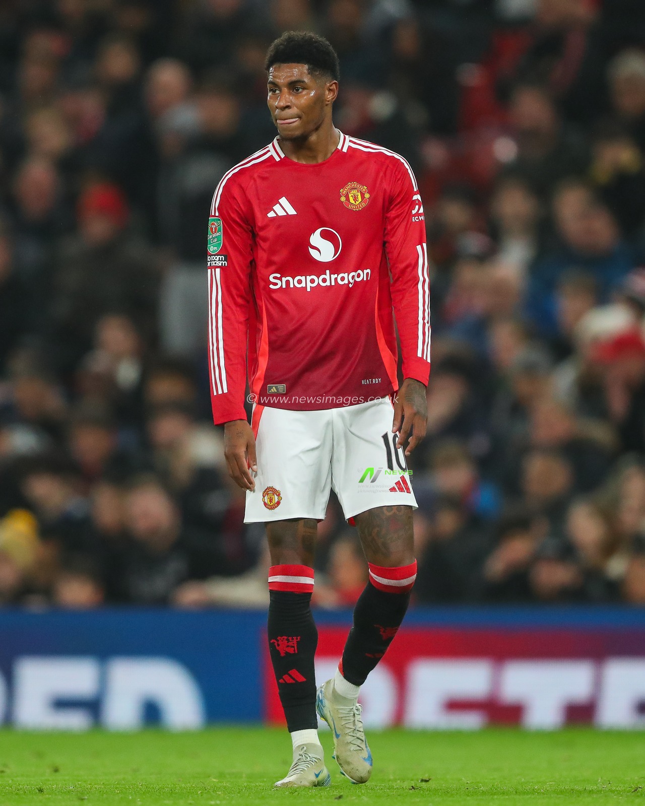 Marcus Rashford of Manchester United during the Carabao Cup Last 16 match Manchester United vs Leicester City at Old Trafford, Manchester, United Kingdom, 30th October 2024

(Photo by Gareth Evans/News Images)