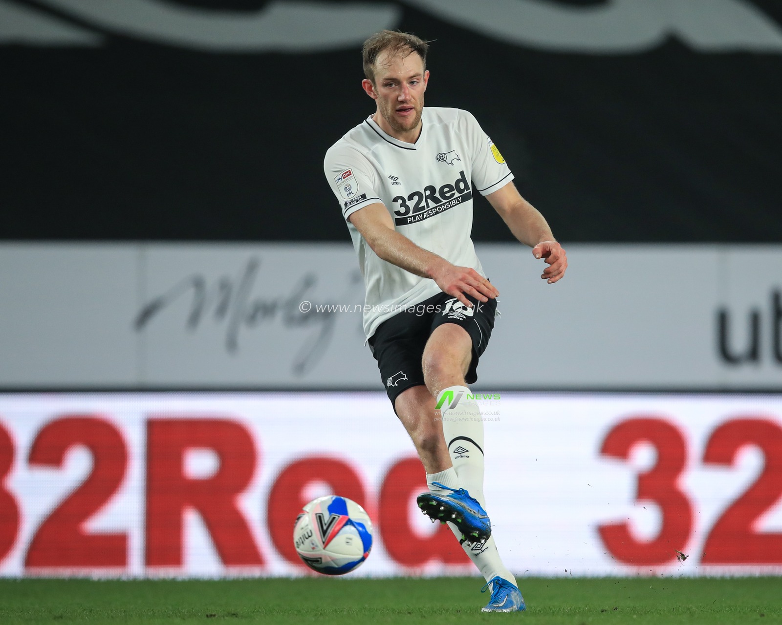 Matthew Clarke #16 of Derby County in action during the game