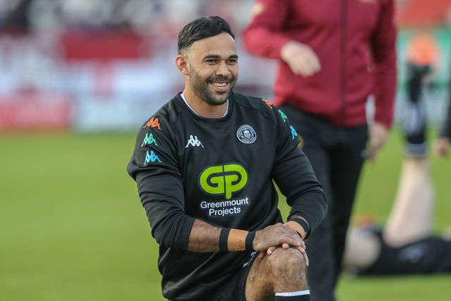 Bevan French of Wigan Warriors in the pregame warmup session during the Betfred Super League Round 9 match Hull KR vs Wigan Warriors at Sewell Group Craven Park, Kingston upon Hull, United Kingdom, 26th April 2024

(Photo by Alfie Cosgrove/News Images)