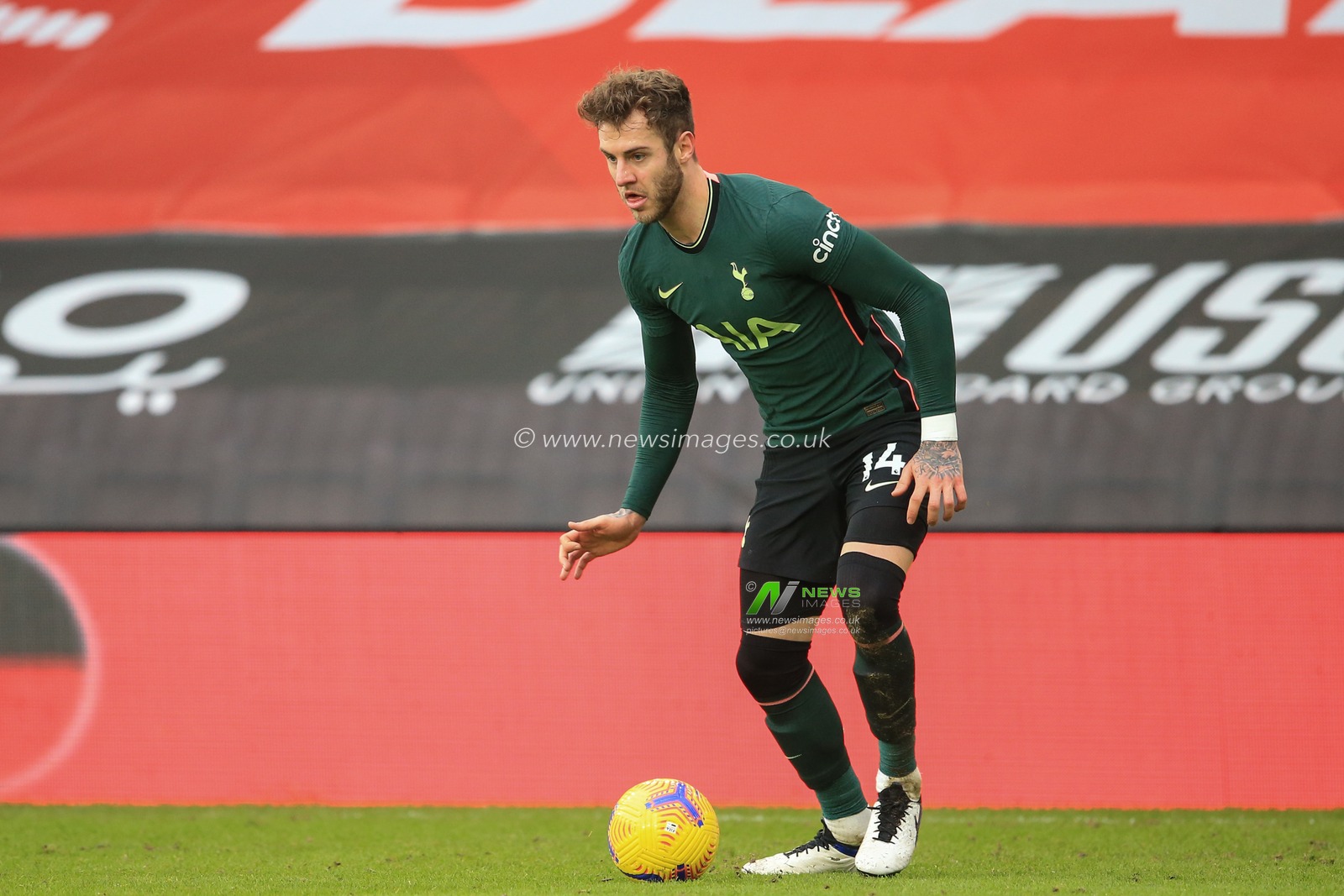 Joe Rodon #14 of Tottenham Hotspur in action during the game