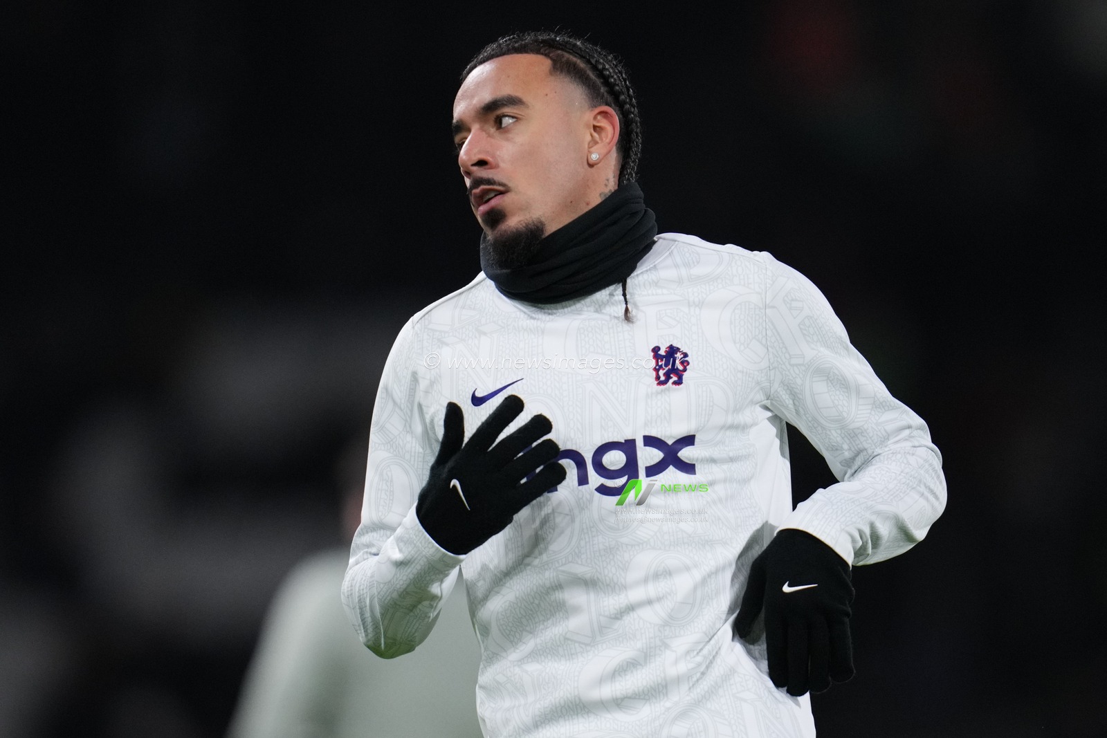 Malo Gusto of Chelsea ahead of the Premier League match Fulham vs Chelsea at Craven Cottage, London, United Kingdom, 7th January 2026

(Photo by Harvey Murphy/News Images)

*** GER AUT SUI OUT ***