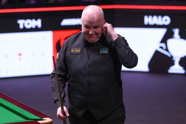 John Higgins during the 2025 Halo World Snooker Championship Game between John Higgins and Xiao Guodong at Crucible Theatre, Sheffield, United Kingdom, 26th April 2025

(Photo by Alex Roebuck/News Images)