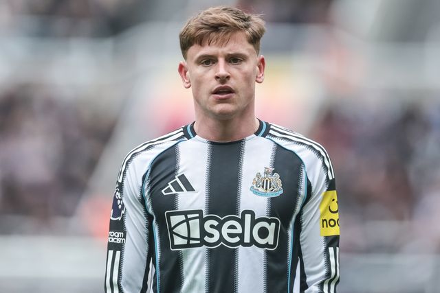 Harvey Barnes of Newcastle United during the Premier League match Newcastle Untied vs Sunderland at St. James's Park, Newcastle, United Kingdom on 22 March 2026

(Photo by Mark Cosgrove/News Images)