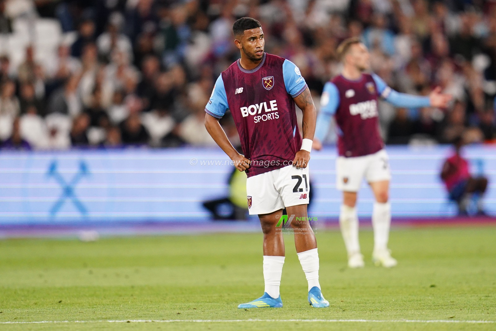 Keiber Lamadrid of West Ham United during the Sky Bet Championship match West Ham United vs Wolverhampton Wanderers at London Stadium, London, United Kingdom on 01 September 2026

(Photo by Harvey Murphy/News Images)
