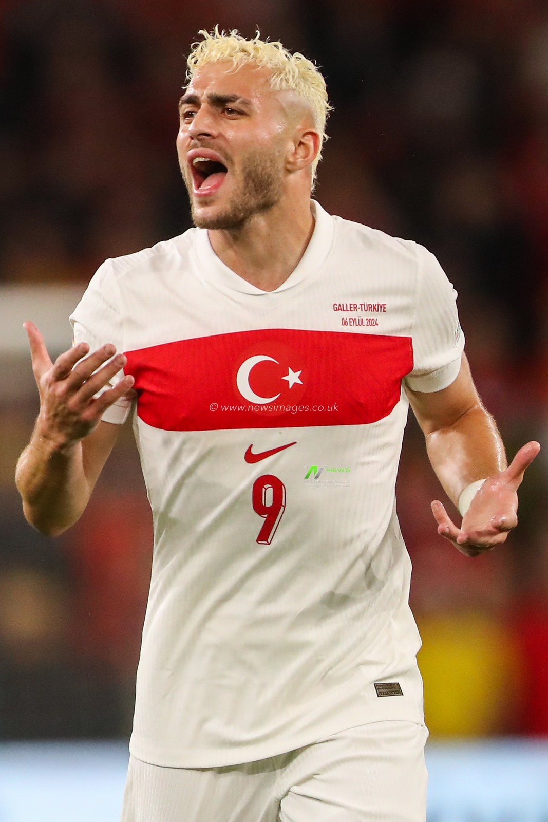 BarÄ±ÅŸ Alper YÄ±lmaz of TÃ¼rkiye reacts during the UEFA Nations League - League B - Group 4 - Wales v Turkey at Cardiff City Stadium, Cardiff, United Kingdom, 6th September 2024

(Photo by Gareth Evans/News Images)