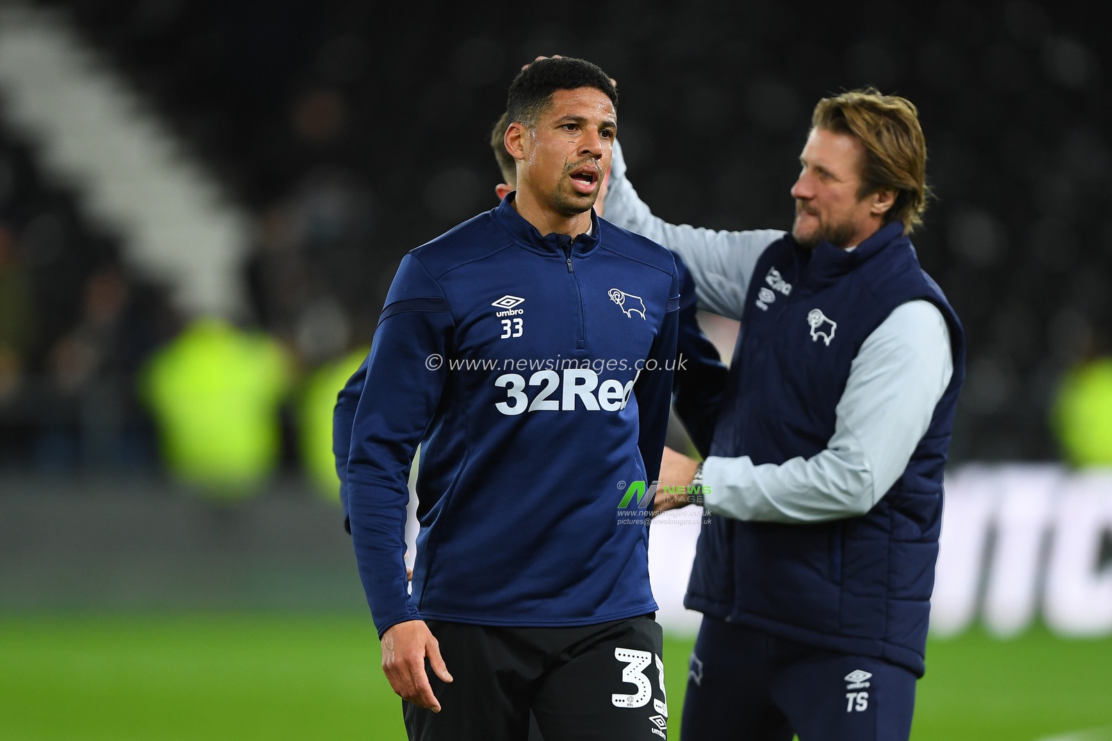 21st February 2020, Pride Park Stadium, Derby, England; Sky Bet Championship, Derby County v Fulham : Curtis Davies (33) of Derby County