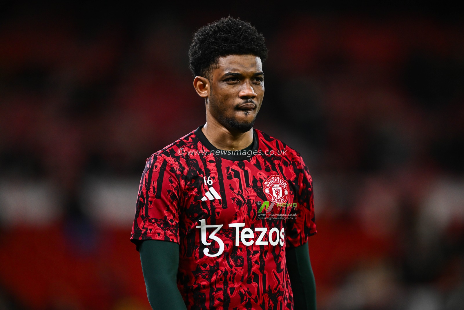 Amad Diallo of Manchester United during the pre-game warmup ahead the Premier League match Nottingham Forest vs Manchester United at City Ground, Nottingham, United Kingdom, 30th December 2023

(Photo by Craig Thomas/News Images)