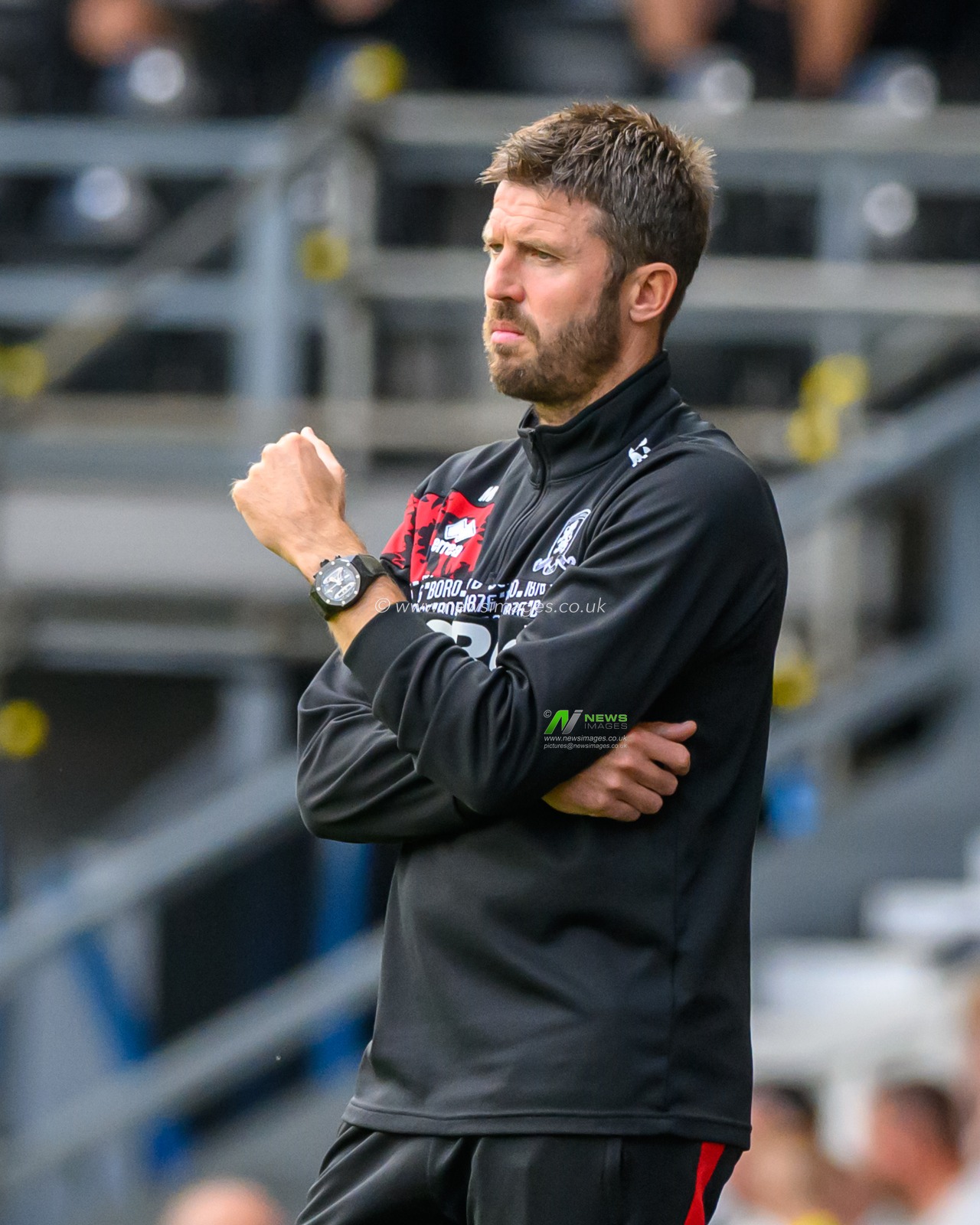 Michael Carrick of Middlesbrough (Manager) during the Sky Bet Championship match Derby County vs Middlesbrough at Pride Park Stadium, Derby, United Kingdom, 17th August 2024

(Photo by Mark Dunn/News Images)