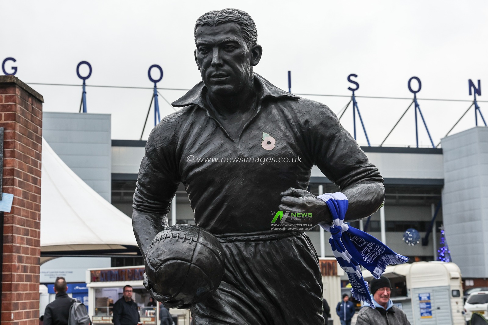 William Dean statue outside of the stadium during the Premier League match Everton vs Chelsea at Goodison Park, Liverpool, United Kingdom, 22nd December 2024

(Photo by Mark Cosgrove/News Images)