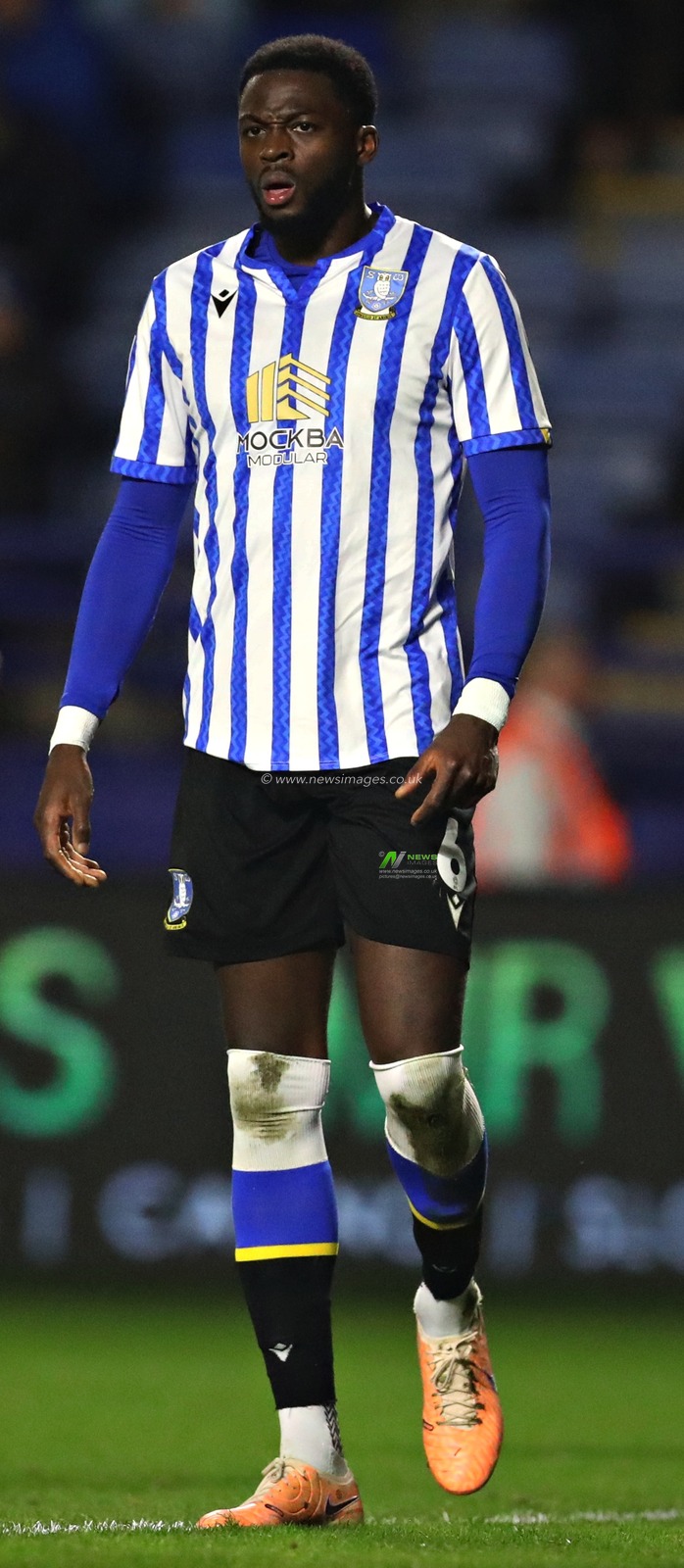 Dominic Iorfa of Sheffield Wednesday during the Sky Bet Championship match Sheffield Wednesday vs Blackburn Rovers at Hillsborough, Sheffield, United Kingdom, 10th December 2024

(Photo by Sam Eaden/News Images)
