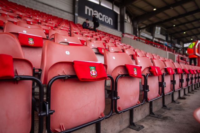 General View ahead of the Sky Bet League 1 match Wrexham vs Stockport County at SToK Cae Ras, Wrexham, United Kingdom, 22nd March 2025

(Photo by Nik Mesney/News Images)