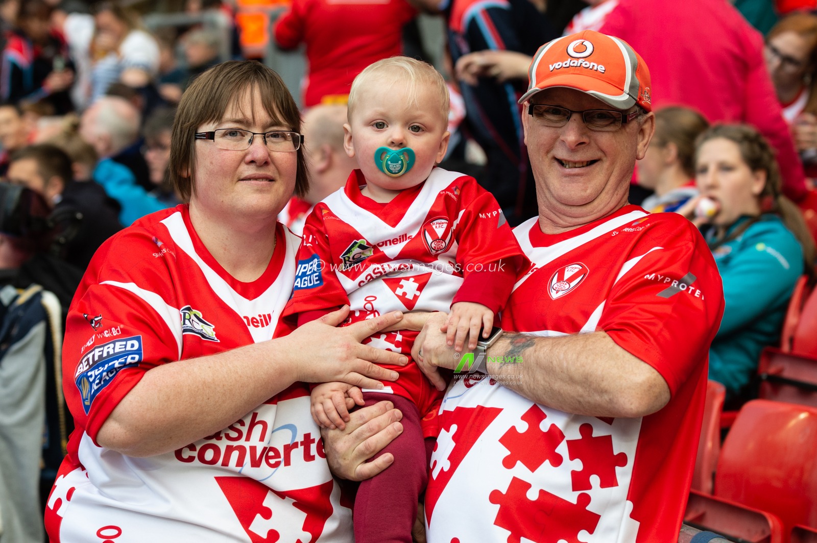 26th May 2019 , Anfield Stadium, Liverpool, England; Dacia Magic Weekend, Betfred Super League Round 16, St helens vs Castleford Tigers ; Saint Helens Fans

Credit: Richard Long/News Images