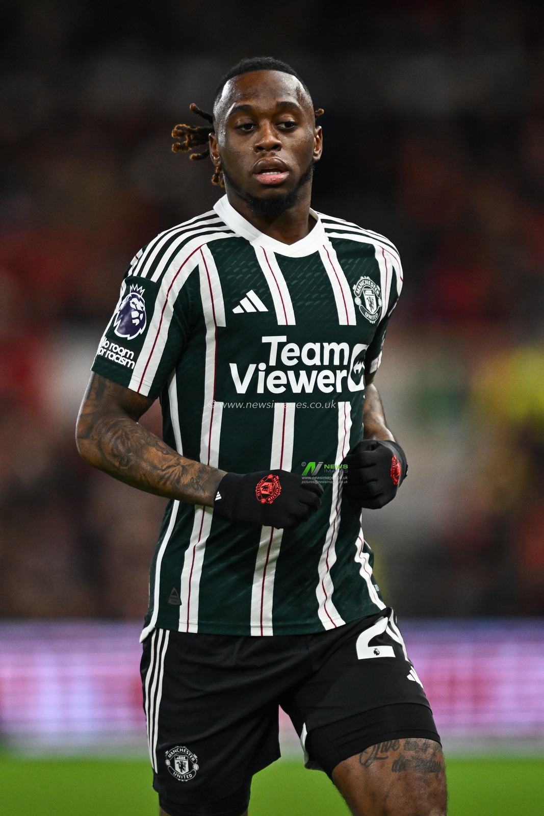 Aaron Wan-Bissaka of Manchester United during the Premier League match Nottingham Forest vs Manchester United at City Ground, Nottingham, United Kingdom, 30th December 2023

(Photo by Craig Thomas/News Images)