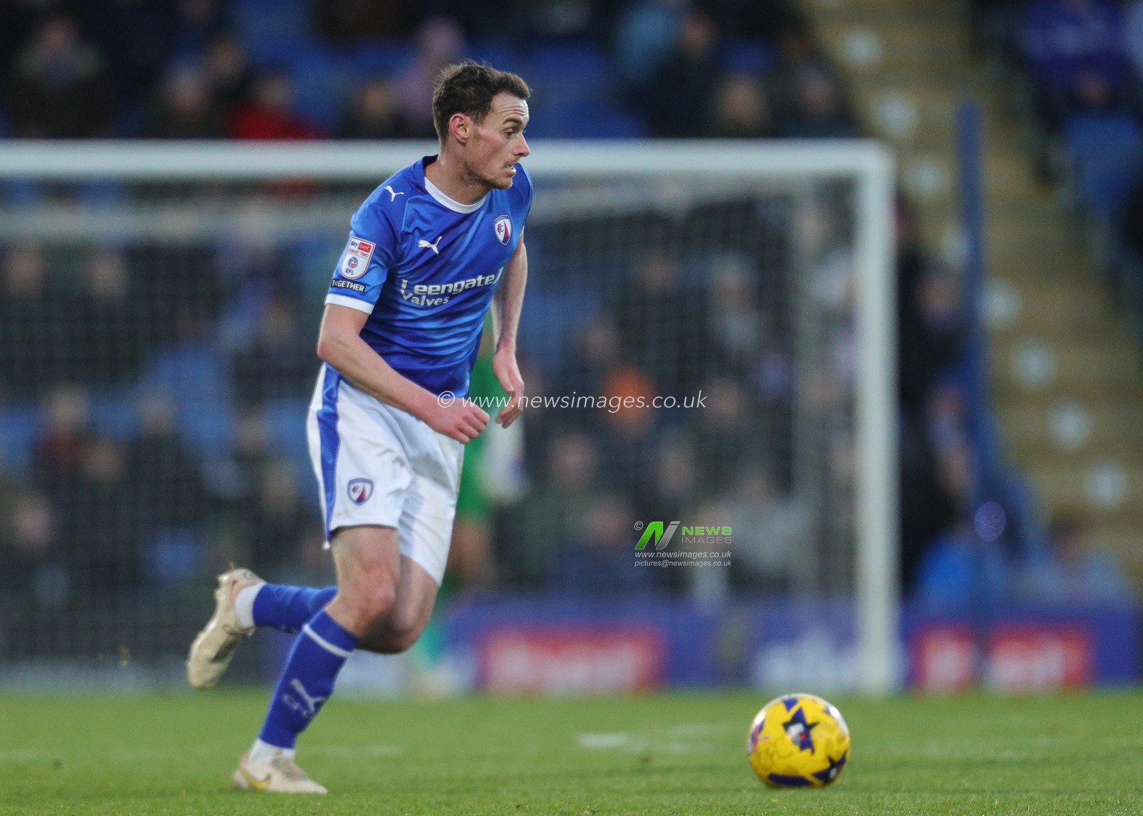 Liam Mandeville of Chesterfield in action during the Sky Bet League 2 match Chesterfield vs Notts County at SMH Group Stadium, Chesterfield, United Kingdom, 26th December 2025

(Photo by Richard Bierton/News Images)

*** GER AUT SUI OUT ***