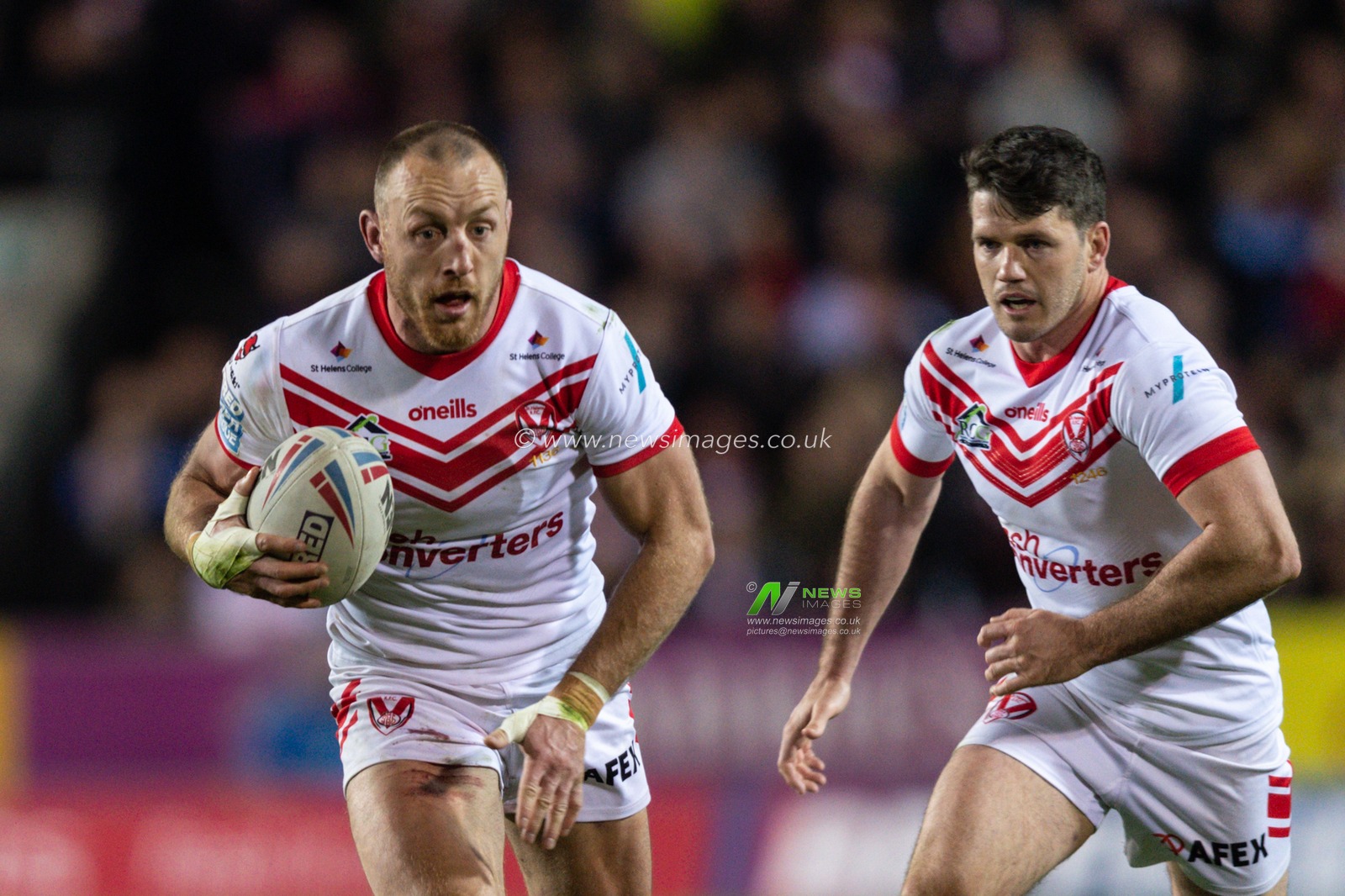 12th April 2019 , Totally Wicked Stadium, St Helens, England;  Betfred Super League, Round 10, St Helens vs Warrington Wolves,  James Roby of St Helens during the game

Credit: Richard Long/News Images