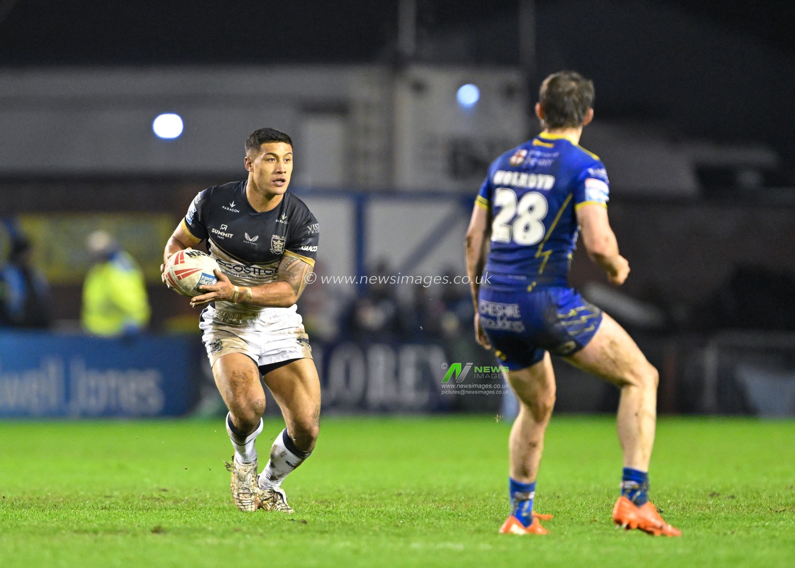 Faâ€™amanu Brown Hull FC, during the Betfred Super League Round 2 match Warrington Wolves vs Hull FC at Halliwell Jones Stadium, Warrington, United Kingdom, 23rd February 2024

(Photo by Cody Froggatt/News Images)