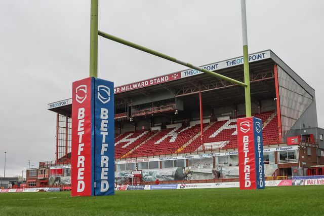 A general view of The Sewell Group Craven Park during the Betfred Super League round 7 match Hull KR vs Hull FC at Sewell Group Craven Park, Hull, United Kingdom on 03 April 2026

(Photo by Mark Cosgrove/News Images)