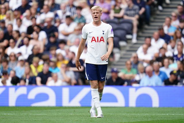 Jan Van Hecke of Tottenham Hotspur during the pre-season friendly match Tottenham Hotspur vs Hoffenheim at Tottenham Hotspur Stadium, London, United Kingdom on 15 August 2026

(Photo by Harvey Murphy/News Images)