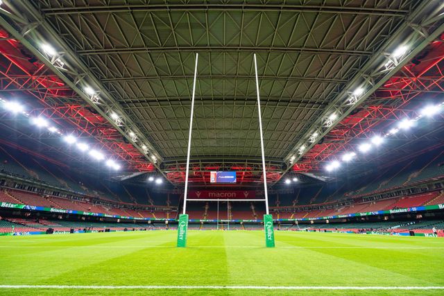 General view of the Principality Stadium ahead of the Quilter Nations Series 2025 match Wales vs Japan at Principality Stadium, Cardiff, United Kingdom, 15th November 2025

(Photo by Andrew Lewis/News Images)

*** GER AUT SUI OUT ***