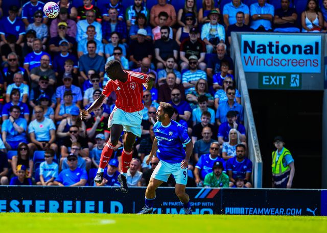 Willy Boly of Nottingham Forest in action during the Pre-season friendly match Chesterfield vs Nottingham Forest at SMH Group Stadiumact Stadium, Chesterfield, United Kingdom, 12th July 2025

(Photo by Richard Bierton/News Images)