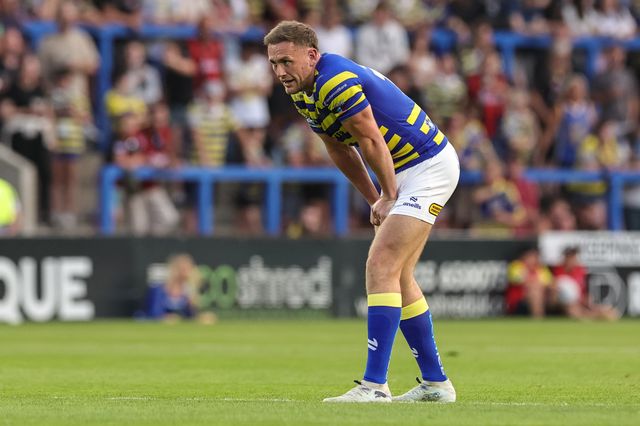 Ben Currie of Warrington Wolves during the Betfred Super League round 23 match Warrington Wolves vs York Knights at The Halliwell Jones Stadium, Warrington, United Kingdom on 13 August 2026

(Photo by Mark Cosgrove/News Images)