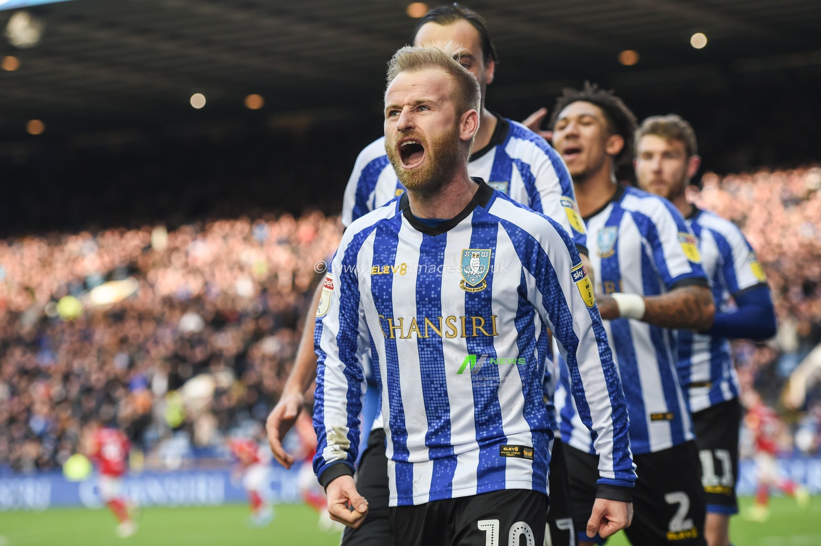 22nd December 2019, Hillsborough, Sheffield, England; Sky Bet Championship, Sheffield Wednesday v Bristol City : 
Barry Bannan (10) of Sheffield Wednesday celebrate successful penalty to make it 1-0.
Credit: Dean Williams/News Images