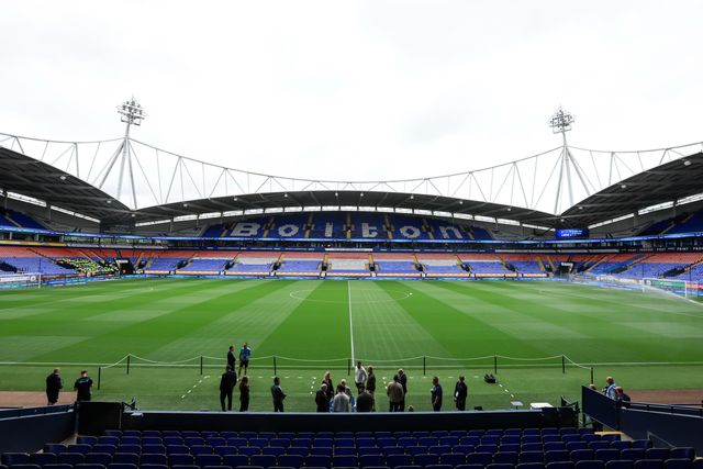 General view of Toughsheet Community Stadium ahead of the Sky Bet Championship match Bolton Wanderers vs Preston North End at Toughsheet Community Stadium, Bolton, United Kingdom on 15 August 2026

(Photo by Jorge Horsted/News Images)