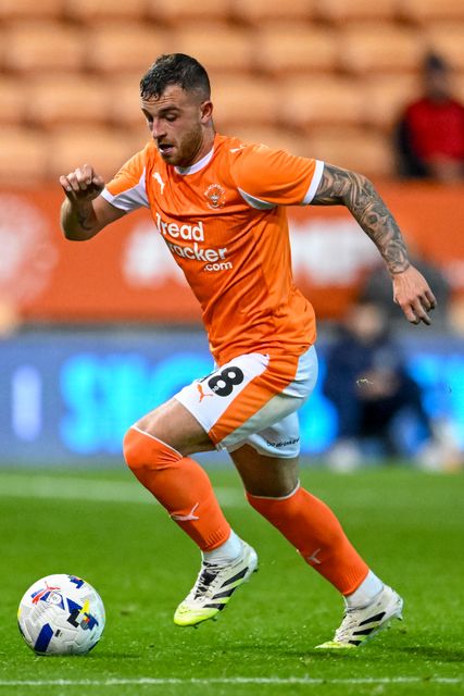 Dale Taylor of Blackpool during the Sky Bet League 1 match Blackpool vs Luton Town at Bloomfield Road, Blackpool, United Kingdom, 30th September 2025

(Photo by Adam Gee/News Images)