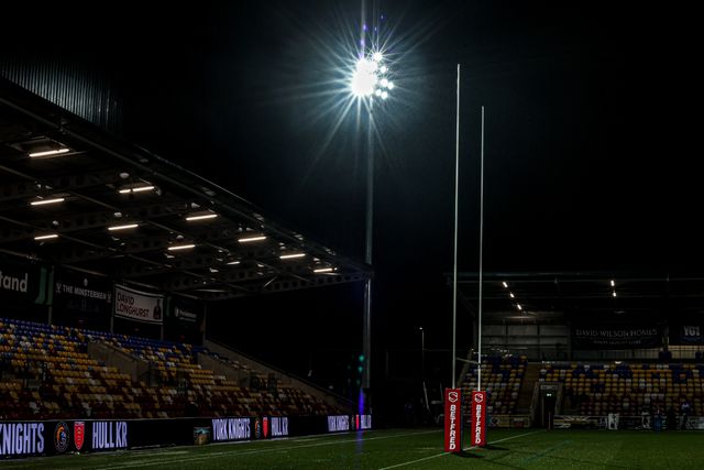A general view of LNER Community Stadium ahead of the Betfred Super League Round 1 match York Knights vs Hull KR at LNER Community Stadium, Lincoln, United Kingdom on 12 February 2026

(Photo by Alfie Cosgrove/News Images)