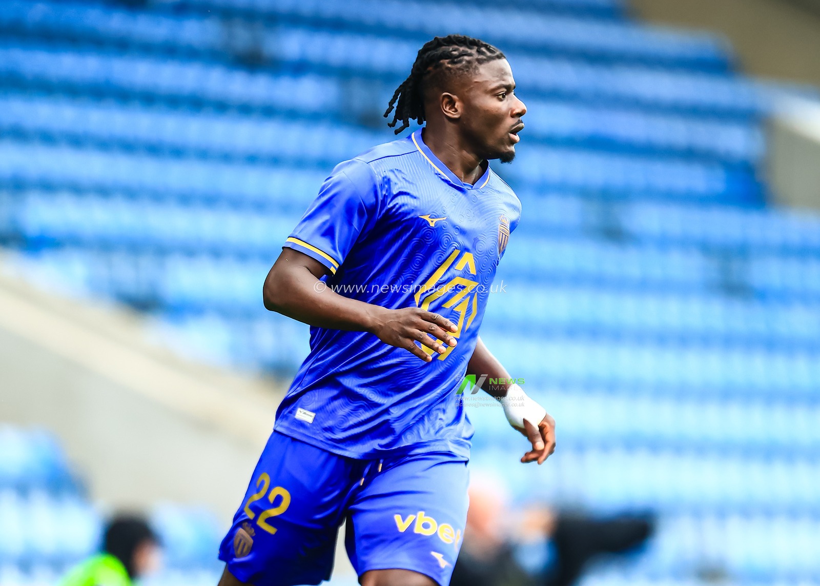 Mohammed Salisu of Monaco during the Pre-season friendly match Nottingham Forest vs Monaco at SMH Group Stadiumact Stadium, Chesterfield, United Kingdom, 19th July 2025

(Photo by Richard Bierton/News Images)