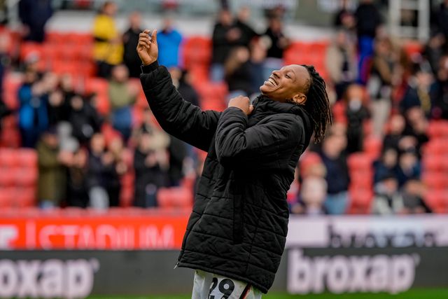 Lamine Cisse of Stoke City applauds the fans after the final whistle  during the Sky Bet Championship match Stoke City vs Sheffield Wednesday at Bet365 Stadium, Stoke On Trent, United Kingdom on 03 April 2026

(Photo by Maynard Manyowa/News Images)