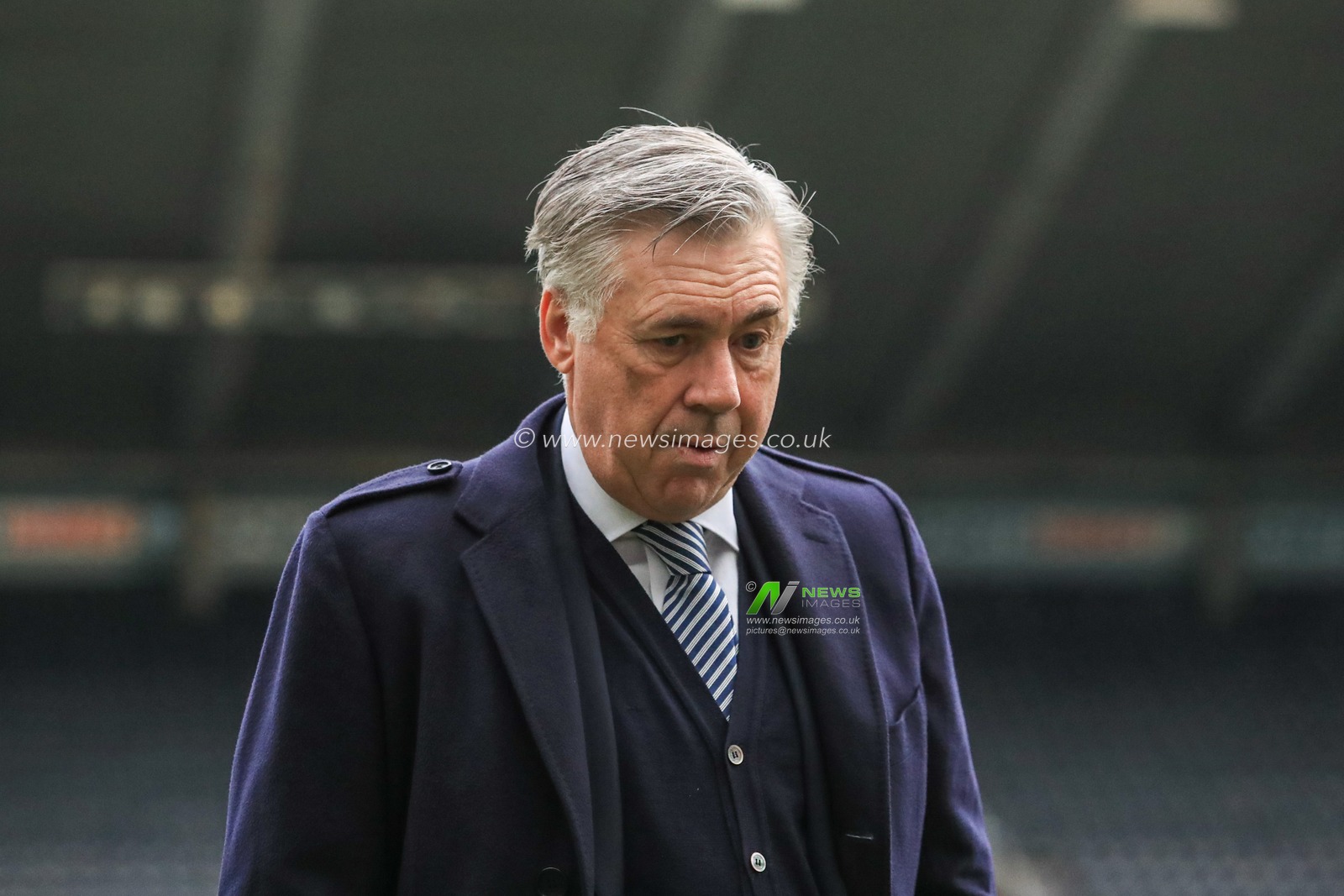 28th December 2019, St. James's Park, Newcastle, England; Premier League, Newcastle United v Everton : Carlo Ancelotti manager of Everton arrives at St Jamesâ€™s Park ahead of this afternoons game 

Credit: Mark Cosgrove/News Images