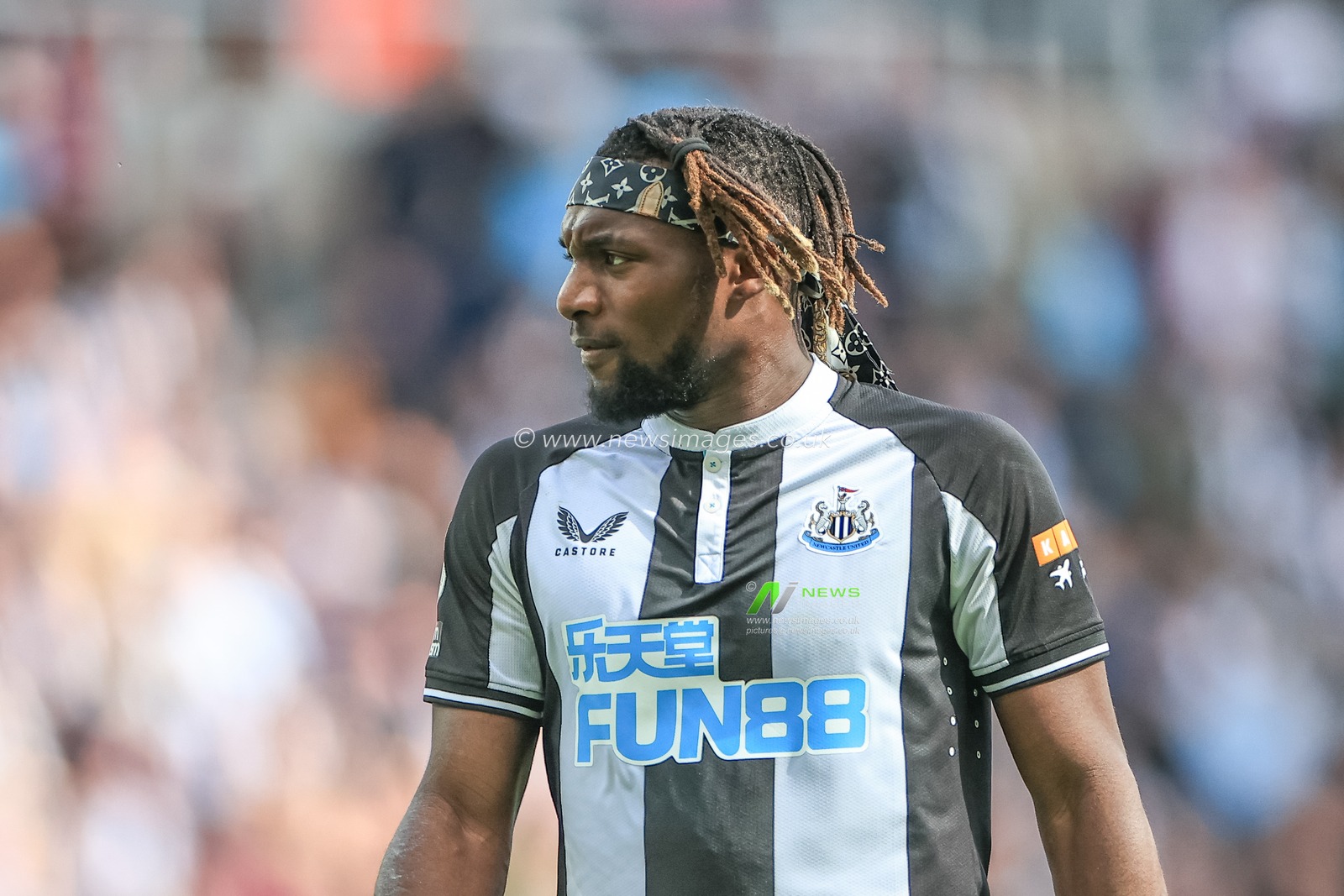 Allan Saint-Maximin #10 of Newcastle United during the game
