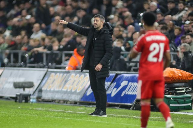 Swansea City Head Coach Alan Sheehan during the Carabao Cup 3rd Round Swansea City vs Nottingham Forest at Swansea.com Stadium, Swansea, United Kingdom, 17th September 2025

(Photo by Andrew Lewis/News Images)