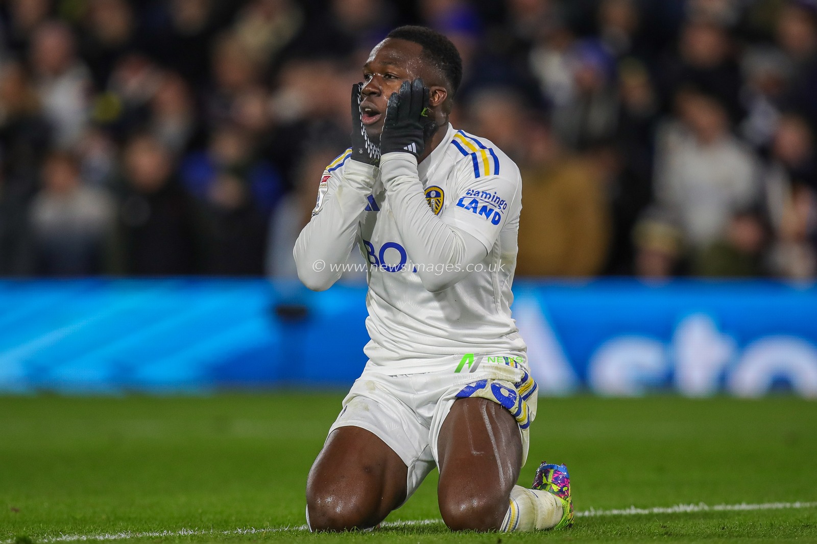 A dejected Wilfried Gnonto of Leeds United during the Sky Bet Championship match Leeds United vs Leicester City at Elland Road, Leeds, United Kingdom, 23rd February 2024

(Photo by James Heaton/News Images)