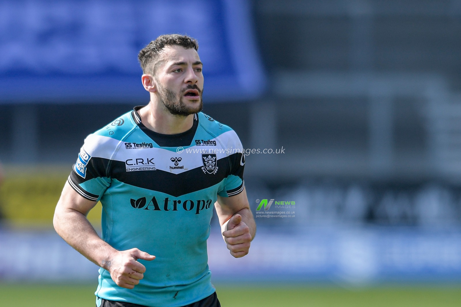 Jake Connor (1) of Hull FC in action during the game