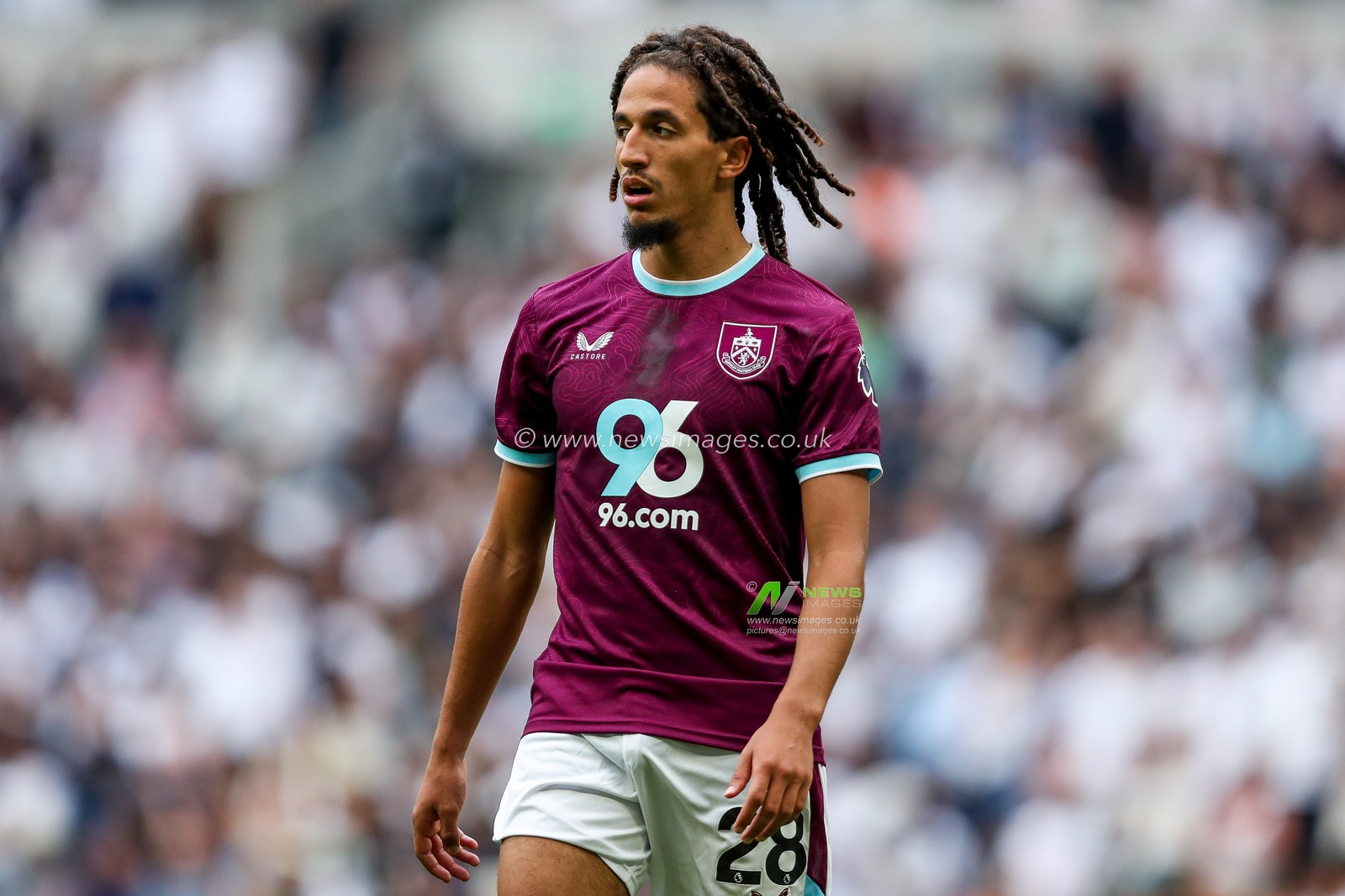 Hannibal of Burnley looks on during the Premier League match Tottenham Hotspur vs Burnley at Tottenham Hotspur Stadium, London, United Kingdom, 16th August 2025

(Photo by Izzy Poles/News Images)