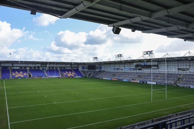 A general view of The Halliwell Jones Stadium during the Betfred Challenge Cup round 4 match Goole Vikings vs Warrington Wolves at The Halliwell Jones Stadium, Warrington, United Kingdom on 14 March 2026

(Photo by Mark Cosgrove/News Images)
