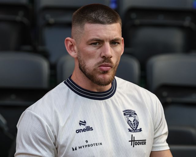 Danny Walker of Warrington Wolves arrives during the Betfred Super League round 18 match Wigan Warriors vs Warrington Wolves at The Brick Community Stadium, Wigan, United Kingdom on 10 July 2026

(Photo by Mark Cosgrove/News Images)