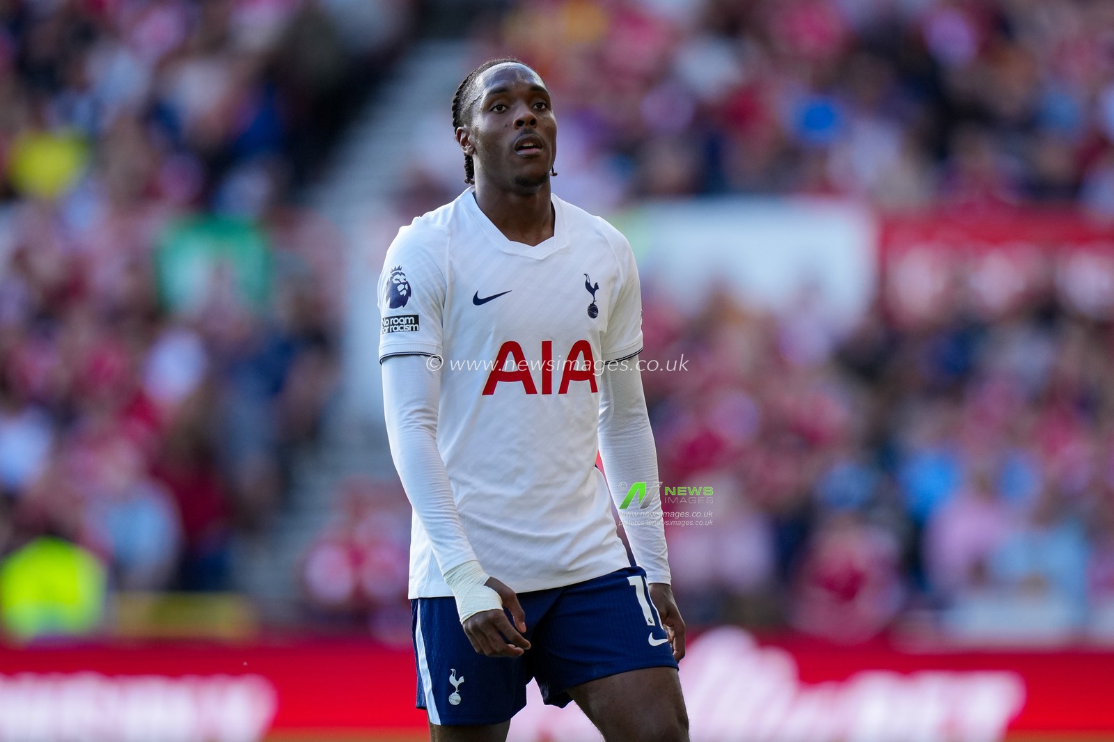 Mathys Tel of Tottenham Hotspur during the Premier League match Nottingham Forest vs Tottenham Hotspur at City Ground, Nottingham, United Kingdom on 05 September 2026

(Photo by Maynard Manyowa/News Images)