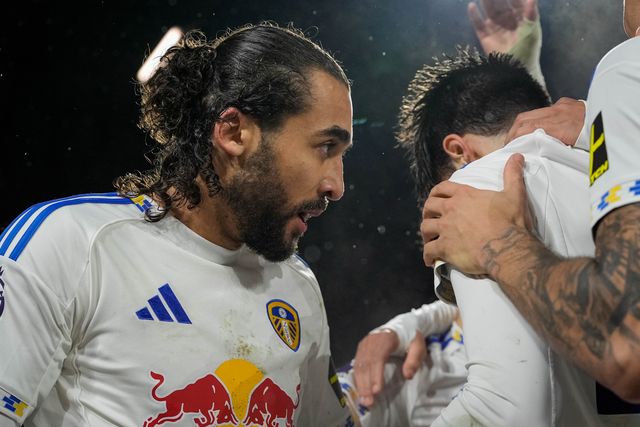 Dominic Calvert-Lewin of Leeds United celebrates his goal to make it  3-0 with Pascal Struijk of Leeds United during the Premier League match Leeds United vs Nottingham Forest at Elland Road, Leeds, United Kingdom on 06 February 2026

(Photo by Maynard Manyowa/News Images)