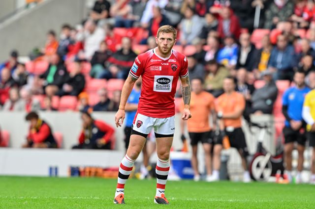 Marc Sneyd of Salford Red Devils during the Betfred Super League Round 16 match Salford Red Devils vs Hull FC at Salford Community Stadium, Eccles, United Kingdom, 7th July 2024

(Photo by Cody Froggatt/News Images)