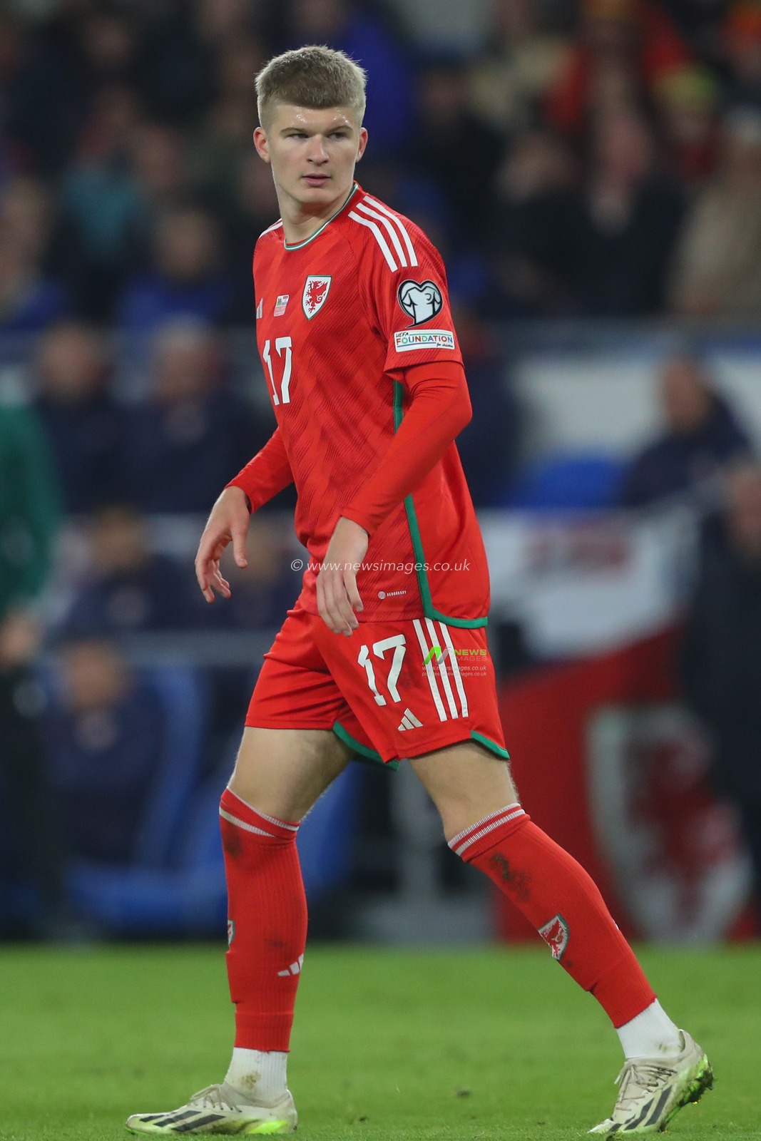 Jordan James of Wales during the UEFA Euro 2024 Qualifiers match Wales vs Croatia at Cardiff City Stadium, Cardiff, United Kingdom, 15th October 2023

(Photo by Gareth Evans/News Images)