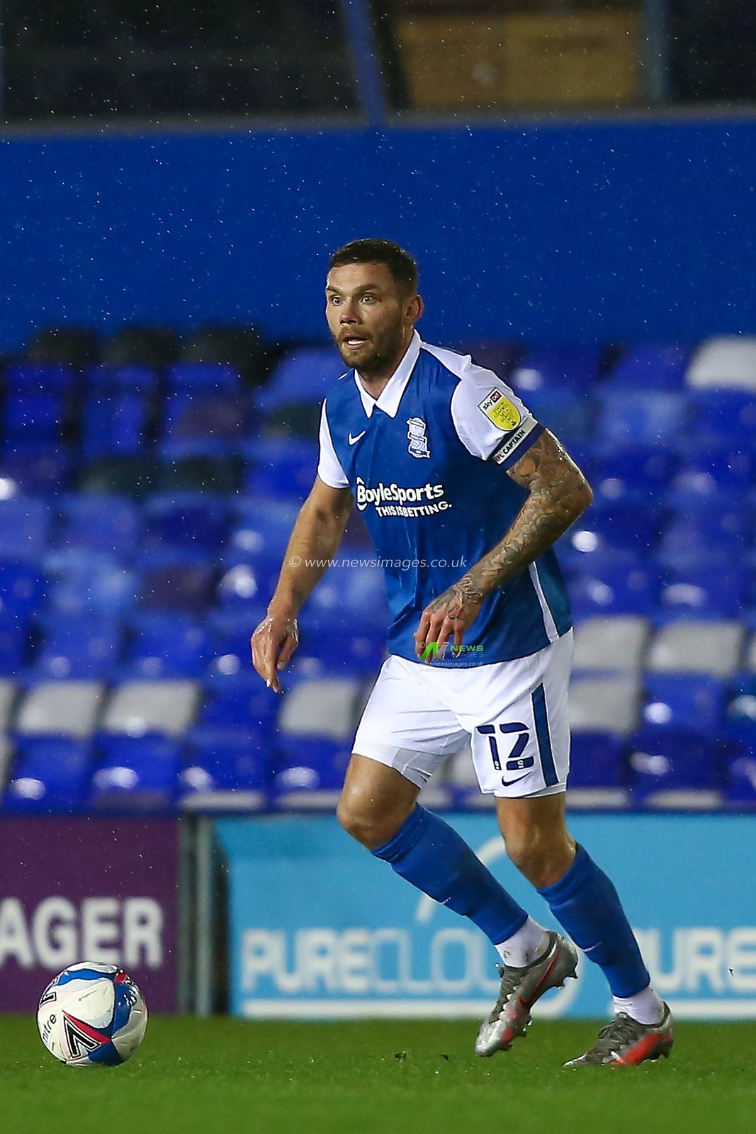 Harlee Dean #12 of Birmingham City dribbles the ball