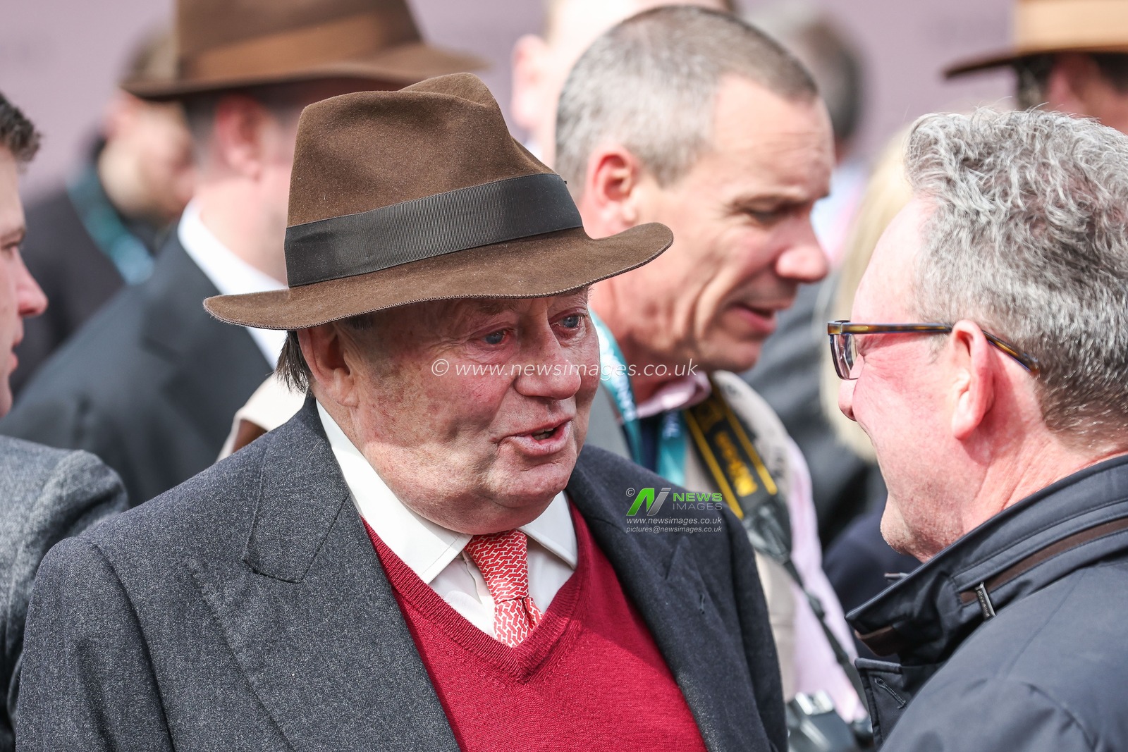 Trainer Nicky Henderson after winning winning the 2.20pm The Boodles Anniversary 4-y-o Juvenile Hurdle (Class 1) during the Randox Grand National 2024 Opening Day at Aintree Racecourse, Liverpool, United Kingdom, 11th April 2024

(Photo by Mark Cosgrove/News Images)